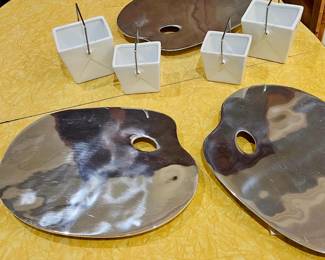 Art palettes for cheese and charcuterie