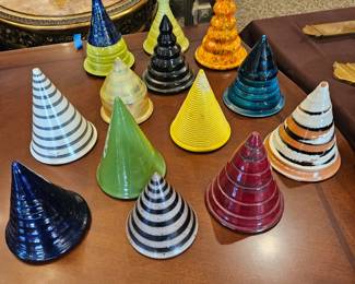 Conical sculpture, artist signed