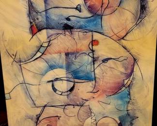 Large oversized original signed art