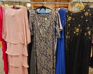 Gowns and designer clothing