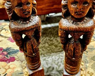 Close up of chair arm rests