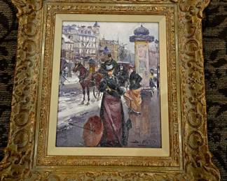 Amazing oil painting 19th c.