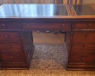 Stunning leather topped desk