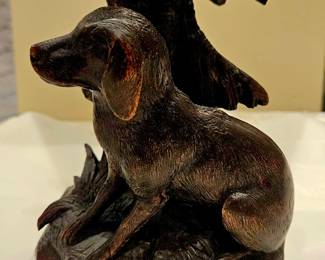 Dog art, Black forest carving 19th c.
