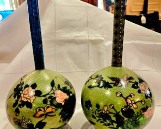 2 cloisonne vases, 1820-1850