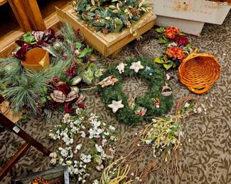 Various wreaths for holidays