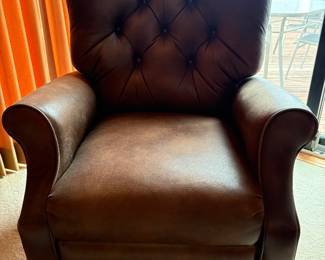 Comfy leather recliner