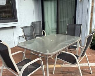 Patio table set