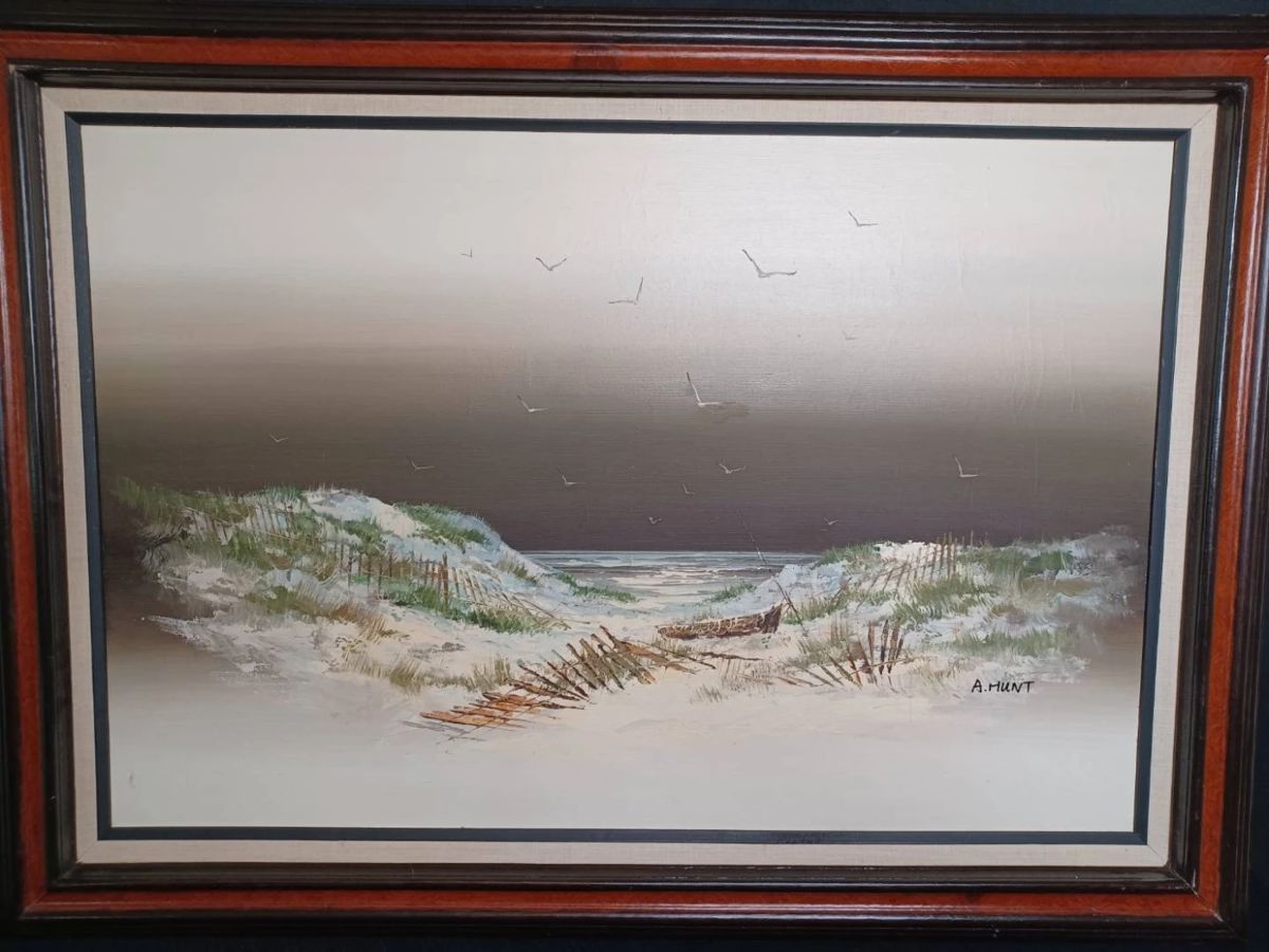 A. Hunt Beach Scene