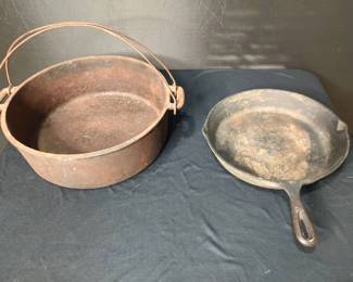Cast Iron Pan and Pot