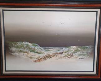 A. Hunt Beach Scene