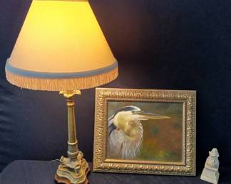 Brass Lamp, Framed Art