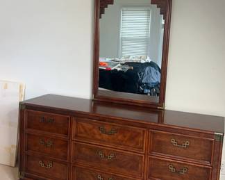 Asian themed Dresser with Mirro