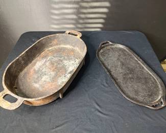 Cast Iron Pot and Skillet Pan