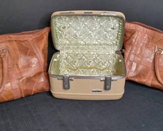 Pocco Patchwork Leather Bags, American Tourister case