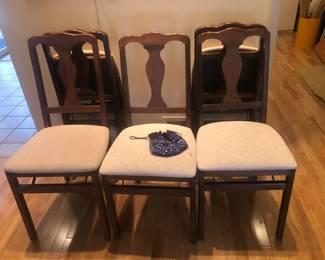 vintage Stakmore folding chairs