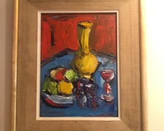 original oil painting by Heimlich (it's small)