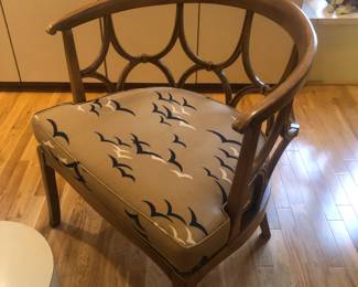 Authentic Billy Haines Hollywood Regency Barrel Chair