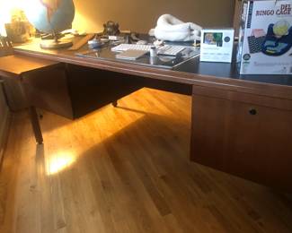 sleek Mid century teakwood desk
