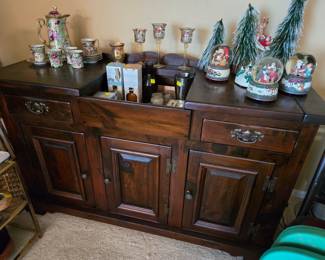Pine dry sink