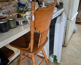 Oak bar stools