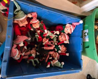 Many "Elves on the shelf"