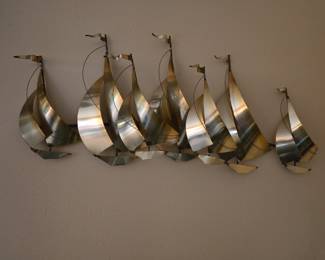 Metal art, Sail boats