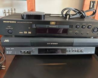 Marantz cd/dvd player and JVC VHS player