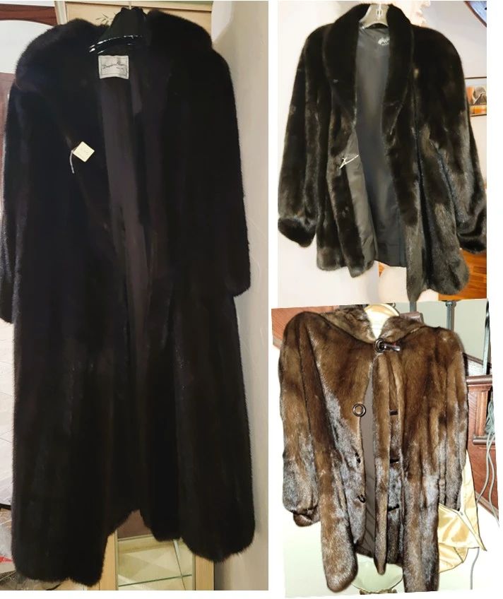 Minks:  Full length and jackets