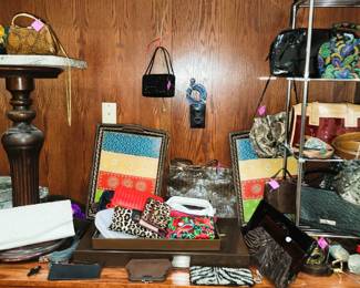 Handbags, hats and caps, wallets, belts, scarves