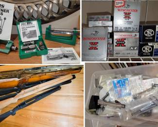 Rifle stock covers, pistol / gun supplies, Ammo and reloader supplies