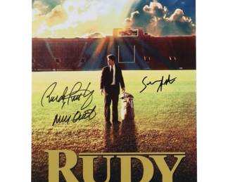 Rudy Ruettiger & Sean Astin Signed "Rudy" 12x18 Photo Inscribed "Never Quit" (JSA)