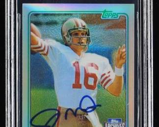 Joe Montana Signed 2001 Topps Archives Reserve #40 81 (BGS | Autograph Grade 10)
