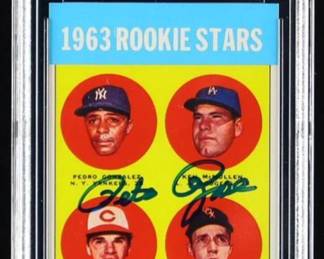 Pete Rose Hand-Signed 1963 Topps #537 RC Reprint (BGS)