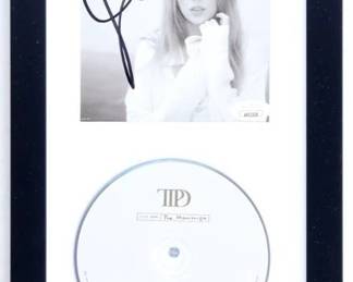 Taylor Swift Signed Custom Framed "The Tortured Poets Department" CD Album Insert Display With Disc (JSA)
