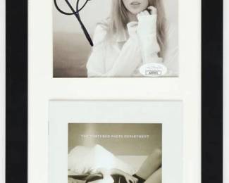 Taylor Swift Signed "The Tortured Poets Department" Custom Framed CD Album Insert Display (JSA)