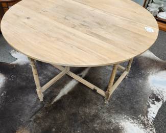 7 Ft Wood table folded sides