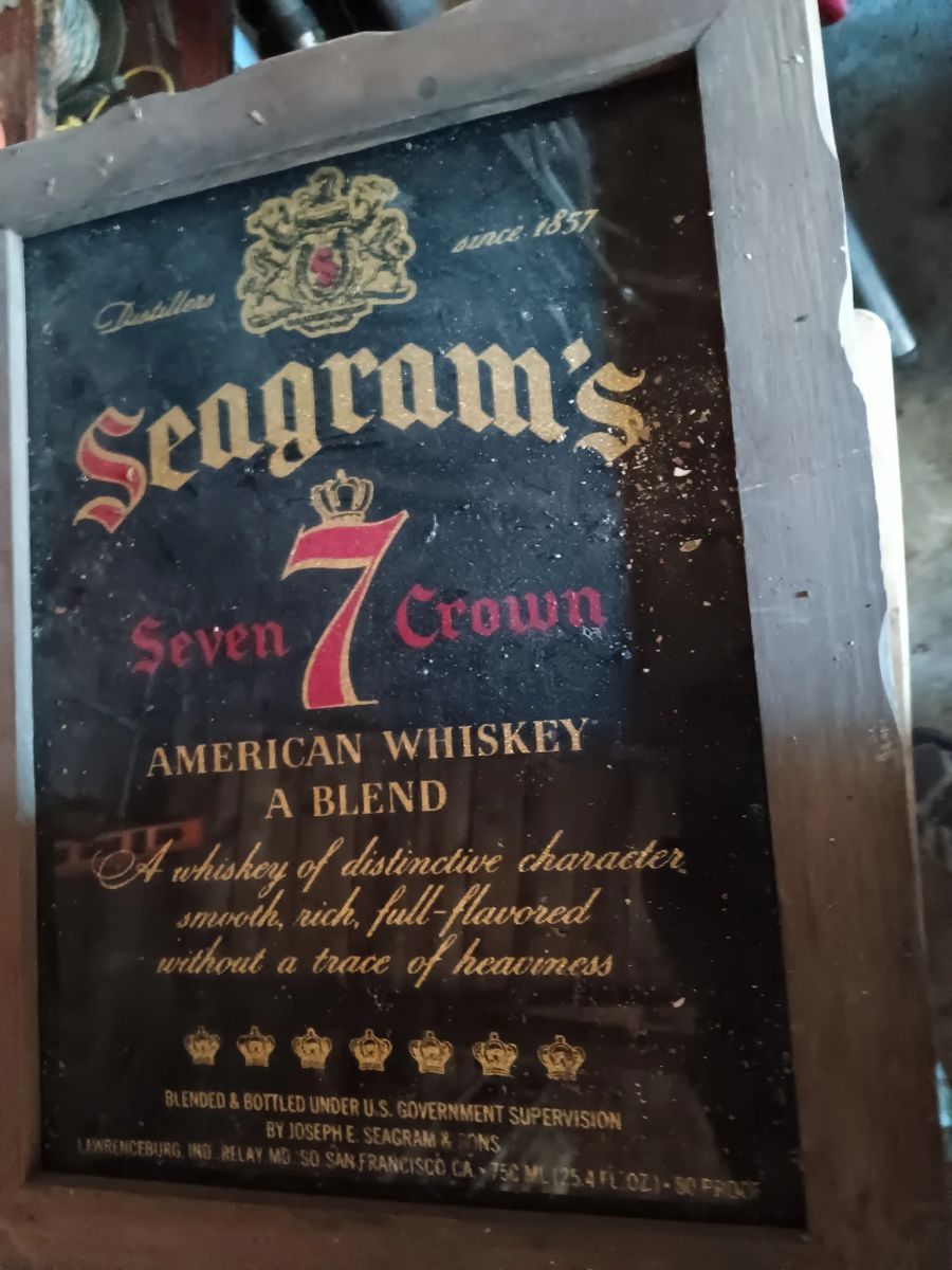 Seagram's Gin Mirror/Sign