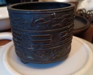 Antique Chinese Censer attributed to Hu Wenming