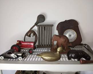 Candle Mold, Car Horn, Brass Duck, etc