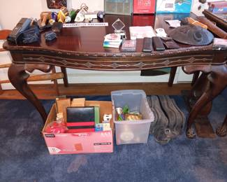 2 Halves of Ball and Claw Antique Table