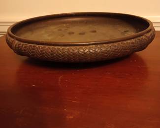 Japanese Bronze Basket 