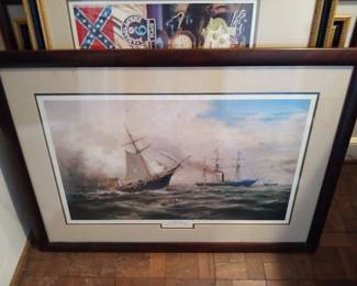 Several Naval Themed and Civil War Themed Prints