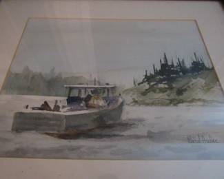 Series of original Watercolors by Maritime artist Ward Huber 
