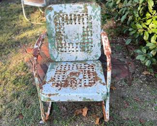 Metal outdoor chairs