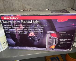 Brookstone Emergency Radio Light 