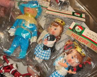 1970s Rare Ornaments Kurt Adlers Santa's World - Dorothy and Toto 