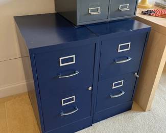 Blue Filing Cabinets 