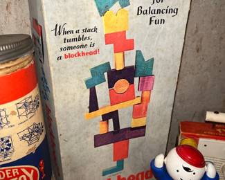 Blockhead Vintage Block Board Game 