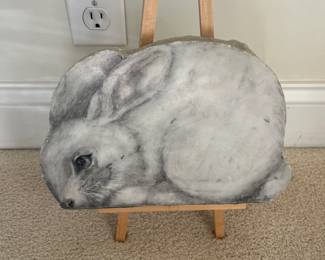 slate Stone art bunny
